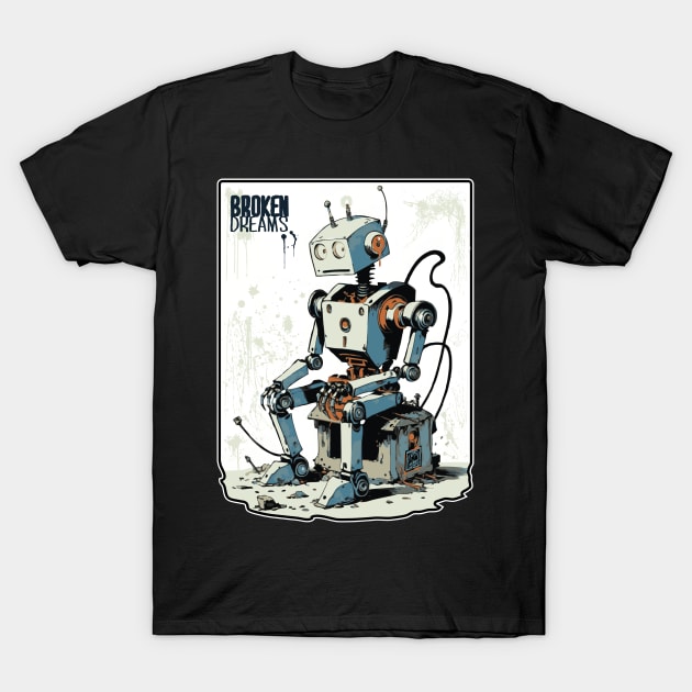 Gloom-bot T-Shirt by SCRAN Art
